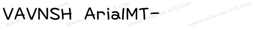 VAVNSH ArialMT字体转换